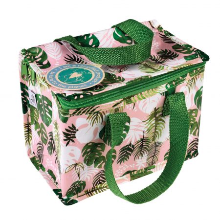 tropical palm lunchbag recycled bottles