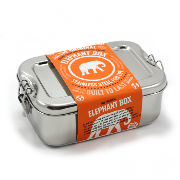 NEW Elephant Large lunchbox One Green Bottle