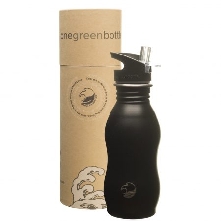 powder black stainless steel bottle onegreenbottle