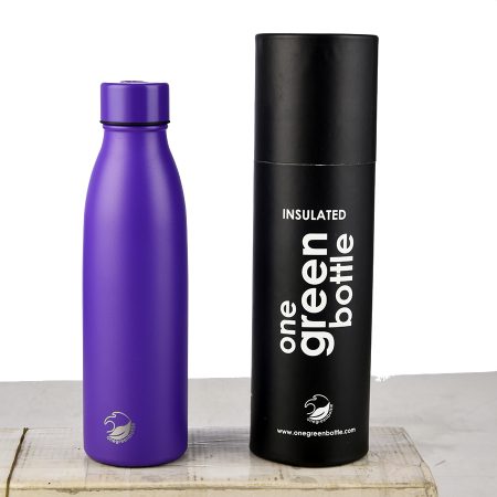 Purple water bottle