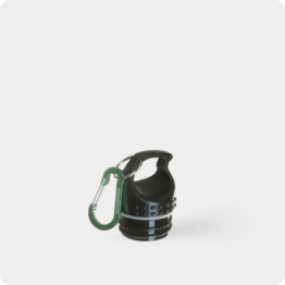 Loop Cap with green onegreenbottle clip carabineer
