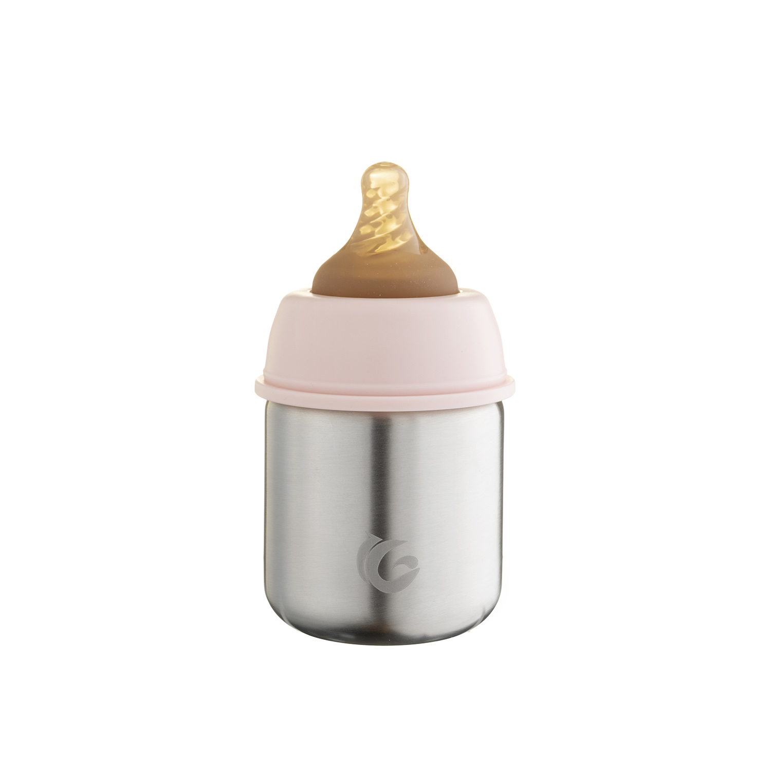 150ml Bunny Pink stainless steel baby to toddler adaptive bottle