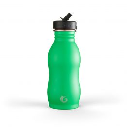 green curvy stainless steel onegreenbottle