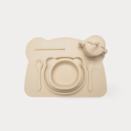 Baby Feeding Set - Little Bear silicone set weaning toddler dining set - Poops, I did it again