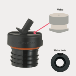 Classic sports cap x2 replacement air valve (newer version for newer lids!)