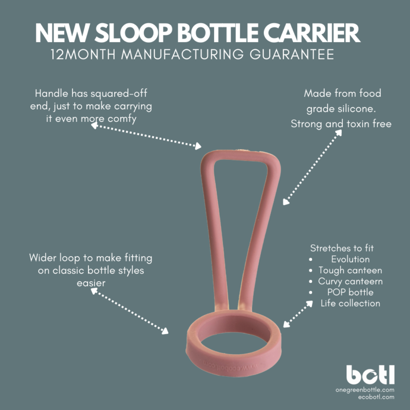 Sloop - Loop carrier in rose pink -Botl - water bottle carrier - Image 3