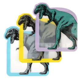 Prehistoric land snack bag (set of 3) - kids snack bags