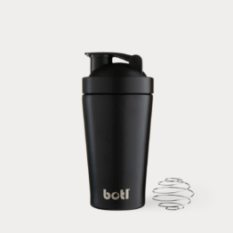 500ml Scratch resistant stainless steel Gym Shaker/blender bottle - Have you got the Botl ( Black)