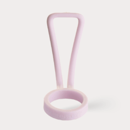 Sloop - Loop carrier in pink pompom - BOTL - water bottle carrier