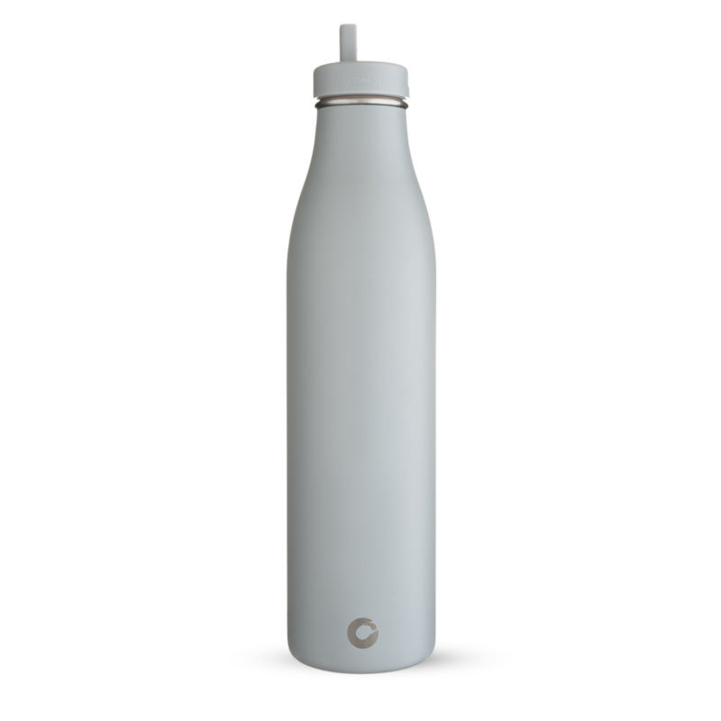 1200ml Ocean Swell evolution stainless steel bottle - large metal bottle with straw cap