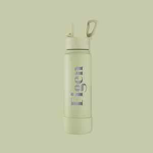 water bottle with name on