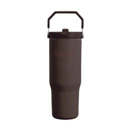 1000ml stainless steel vacuum Tumbler Straw Cap - Cacao - botl