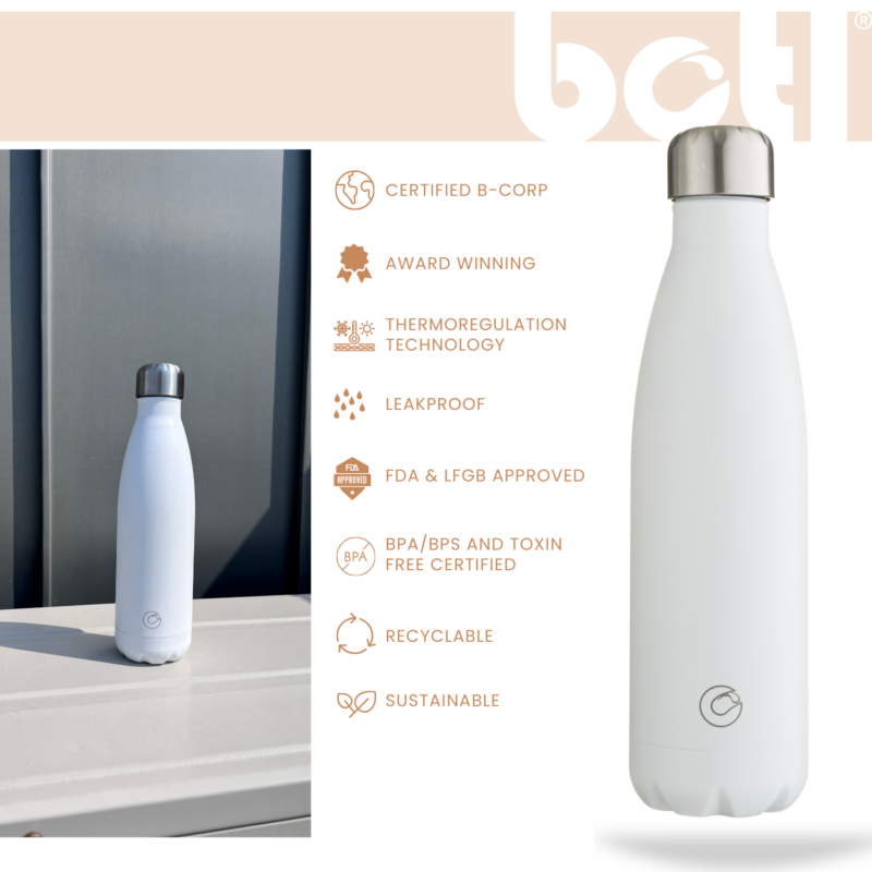 500ml POP Canteen - stainless steel insulated one green bottle - BOTL - Image 2
