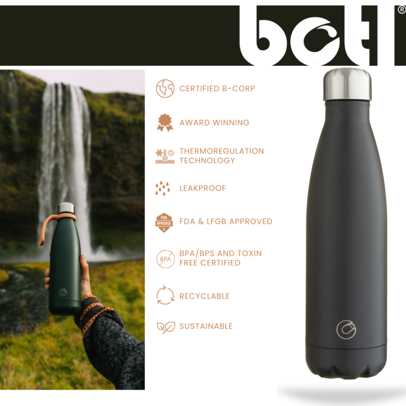 500ml Lights out stainless steel Pop bottle - botl - reusable metal bottle - Image 7