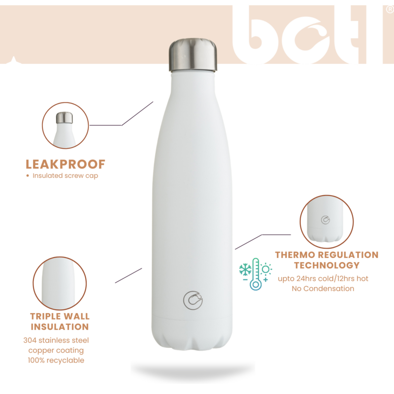 500ml POP Canteen - stainless steel insulated one green bottle - BOTL - Image 4