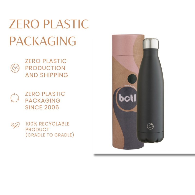 500ml Lights out stainless steel Pop bottle - botl - reusable metal bottle - Image 4