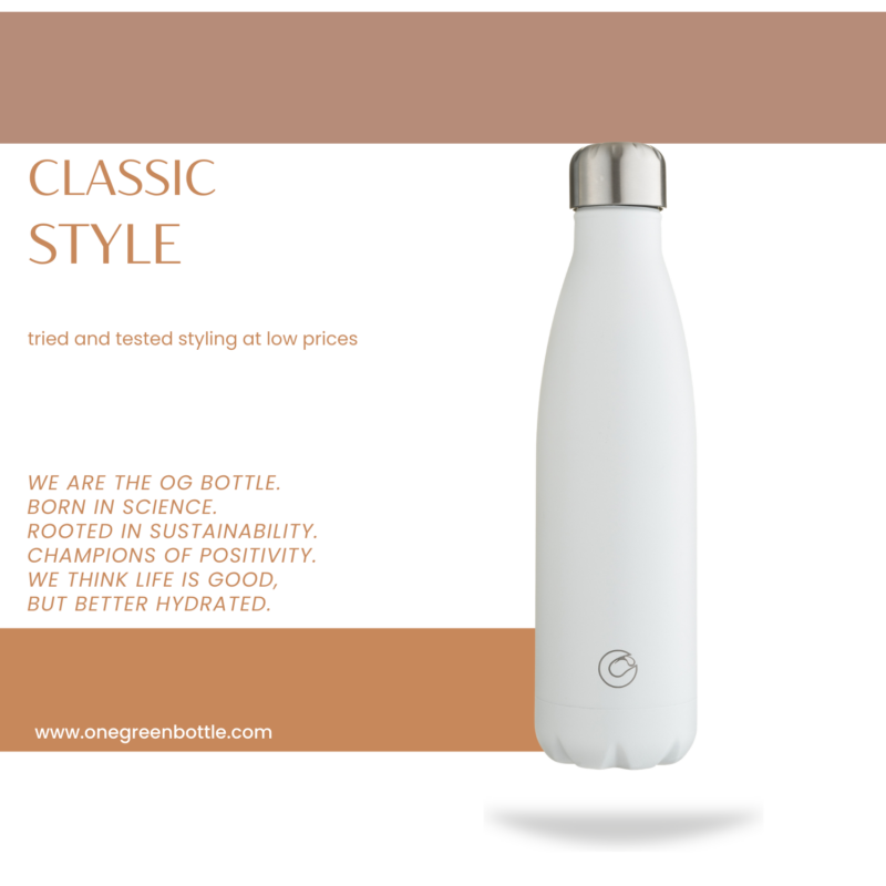 500ml POP Canteen - stainless steel insulated one green bottle - BOTL - Image 7