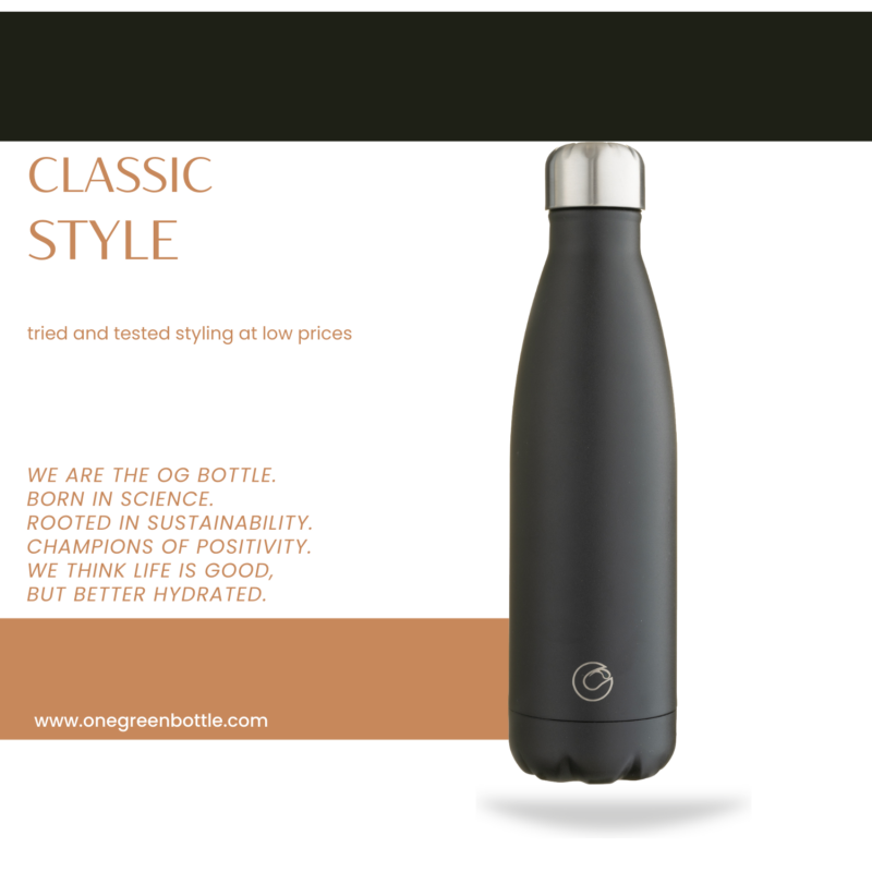 500ml Lights out stainless steel Pop bottle - botl - reusable metal bottle - Image 2