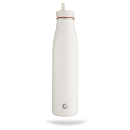 800ml Evolution – stainless steel insulated bottle with straw - Milk