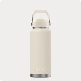 cream coloured 1 litre water bottle