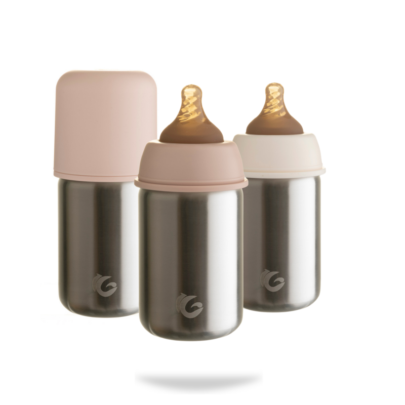 270ml Nougat stainless steel bottle - 6mth plus size - Image 8