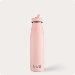 500ml Marshmallow Evolution – stainless steel insulated bottle with straw