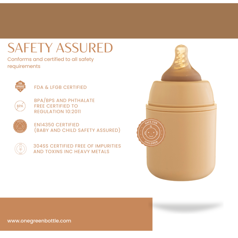 150ml Toffee stainless steel baby to toddler adaptive bottle BPA BPS free - Image 4