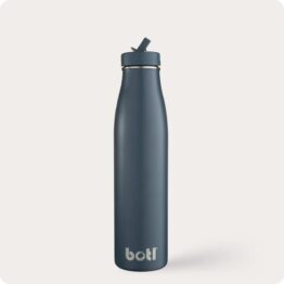 800ml Slate Evolution – stainless steel insulated bottle with straw