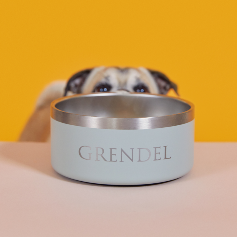 Stainless Steel Pet Bowl - BOTL - 32oz - 1 litre Dog Bowl - Grendel Green - Image 7