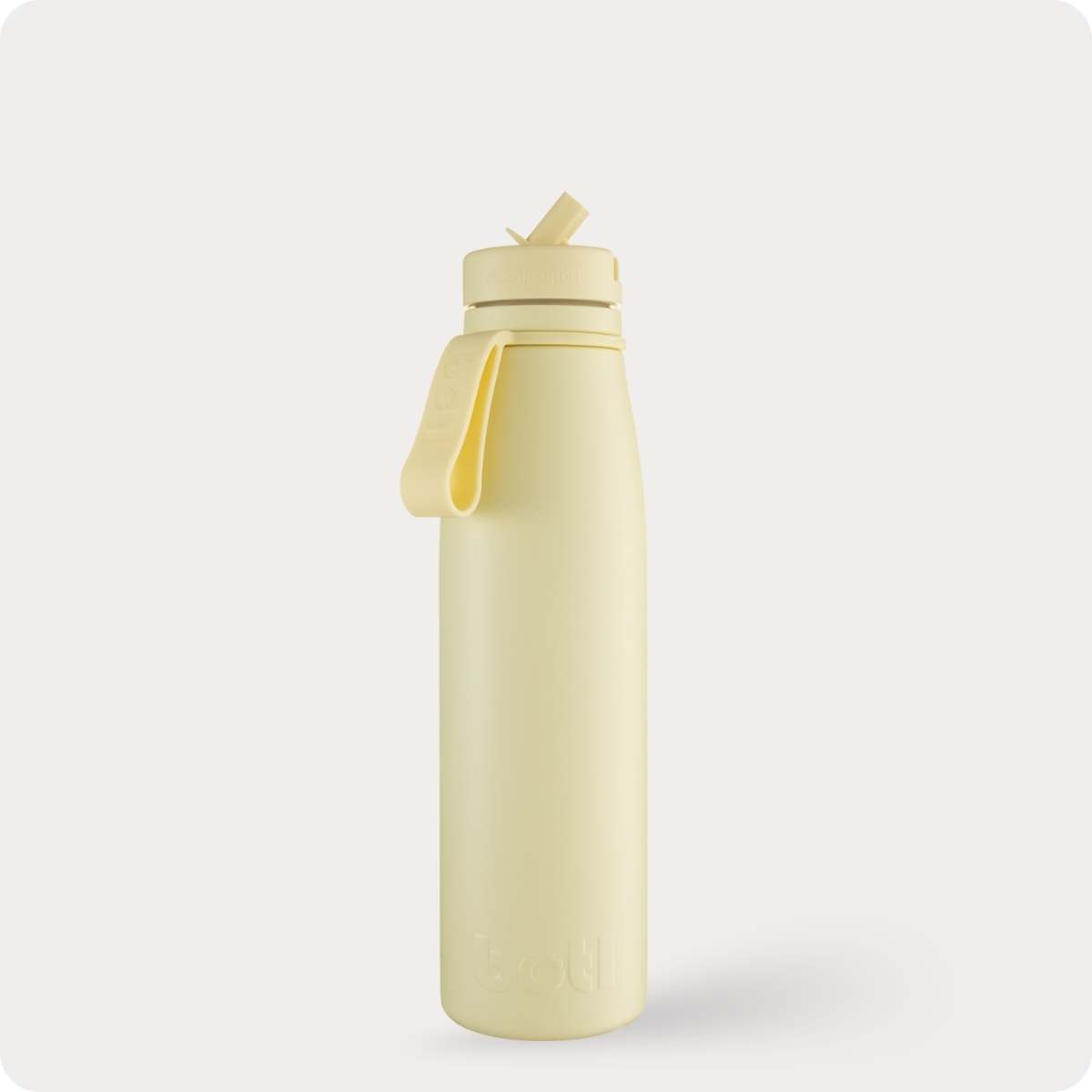500ml Evolution V2 Banana – stainless steel insulated bottle with straw