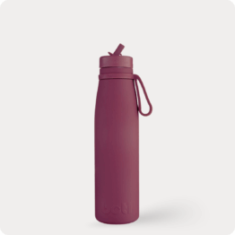 500ml Evolution V2 Dark Cherry – stainless steel insulated bottle with straw