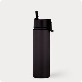 black water bottle flask