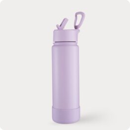 water flask with straw