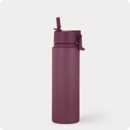 burgundy water bottle