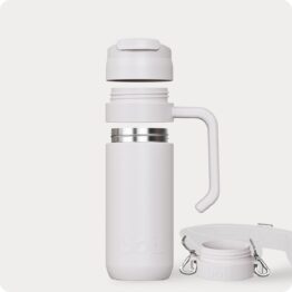 insulated coffee cup with lid and handle