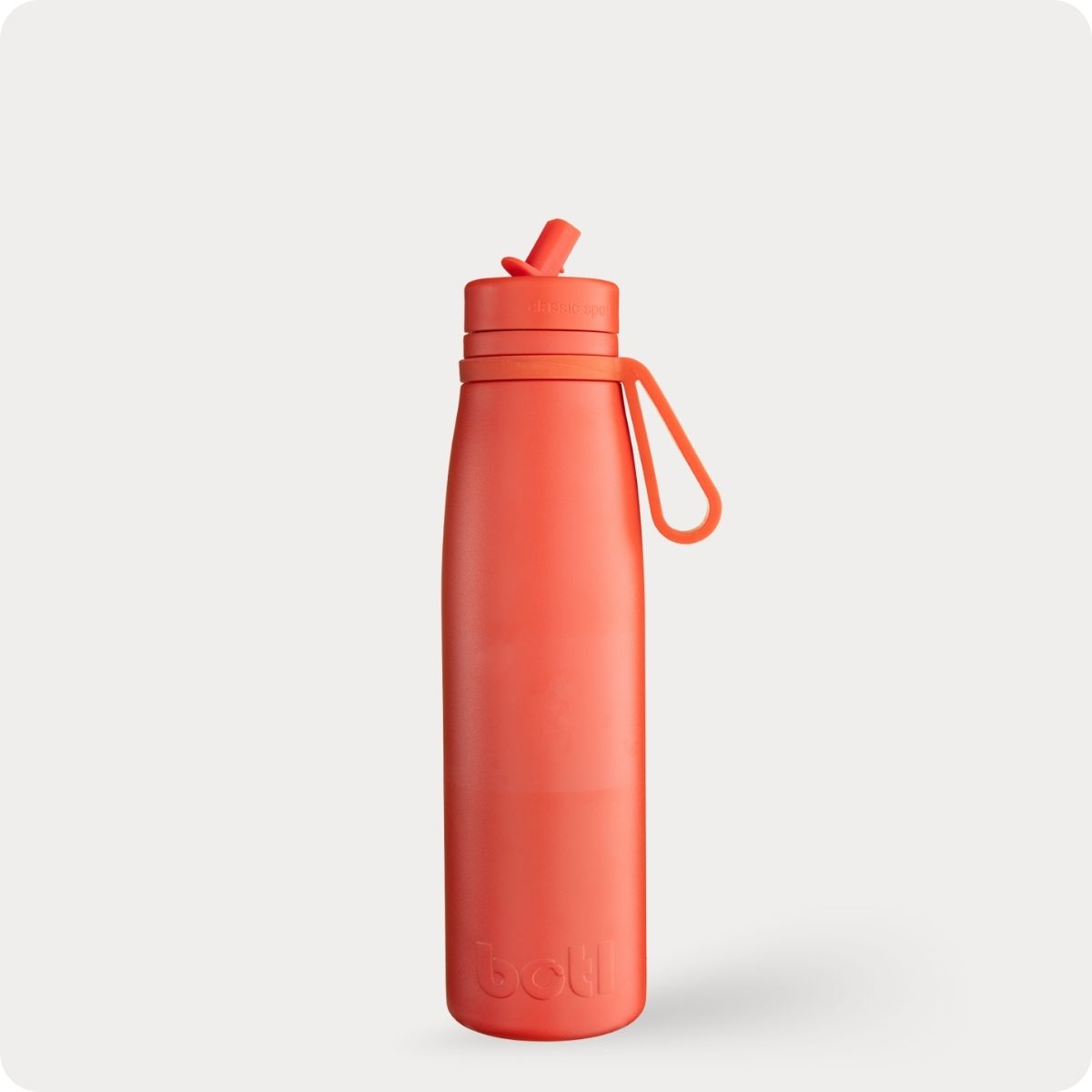 metal water bottle with straw