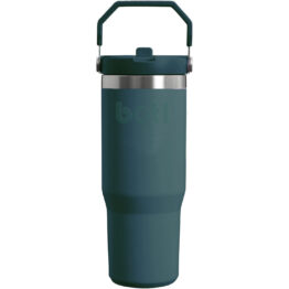 1000ml stainless steel vacuum Tumbler Straw Cap - Teal - botl