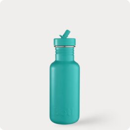 500ml stainless steel bottle with a turquoise design