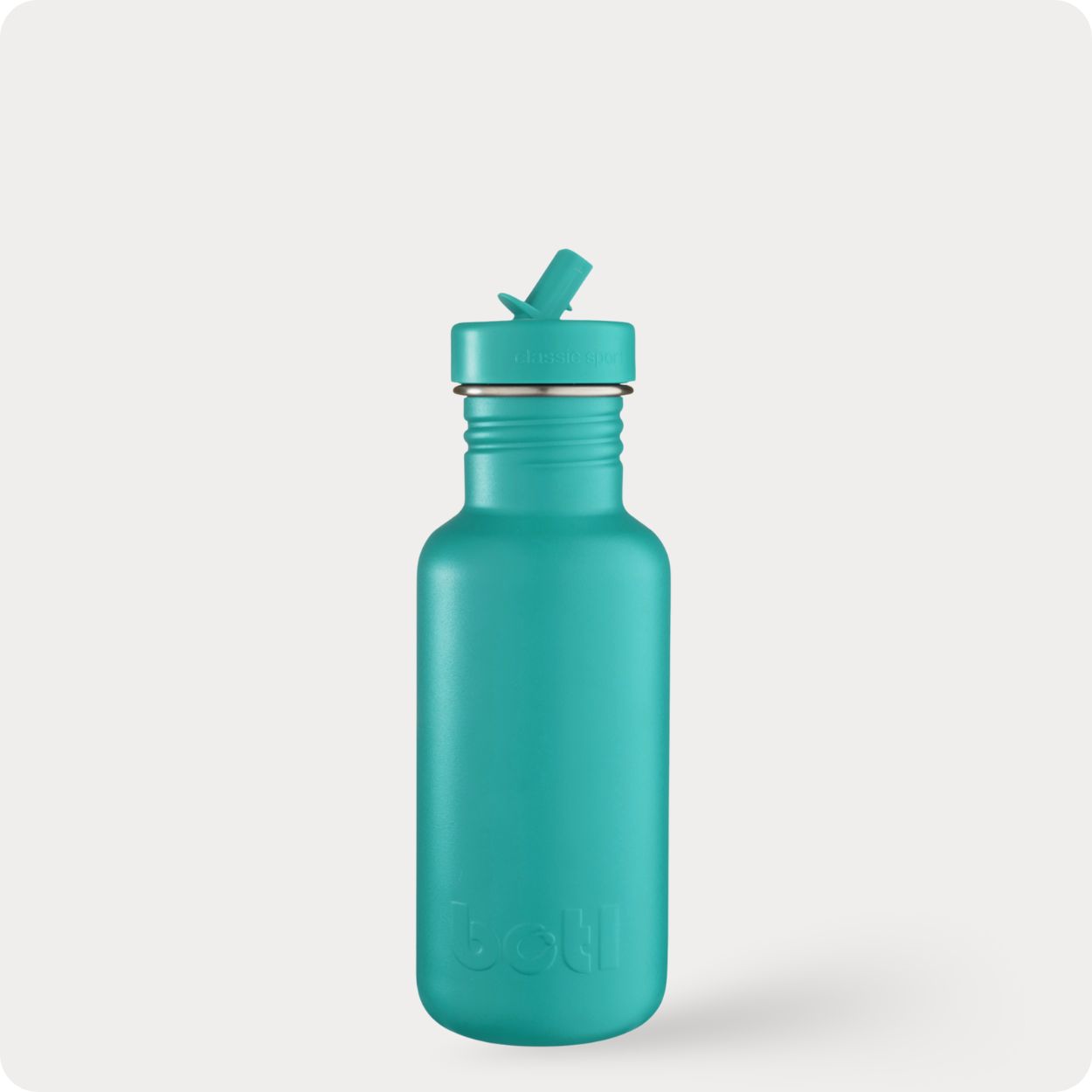 500ml stainless steel bottle with a turquoise design