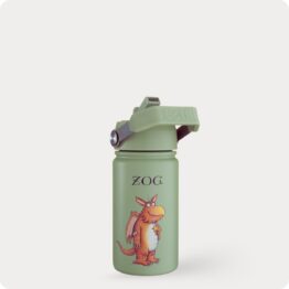 Zog green stainless steel water bottle